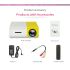 YG300 LED Mini Projector Compact Portable Projector 1080P Bright Projection for Movie Night and Gaming Adventures