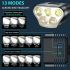Mangeleyes M5 Mountain Bike Light 5000 Lumens USB Rechargeable 20000mAh Battery Waterproof for Night Riding