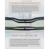 TOSEEK ZF-ONE MTB Carbon Handlebar 31.8mm Lightweight Matt Black 580mm 760mm Ergonomic Design Premium Quality