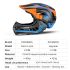 ROCKBROS Children Cycling Helmet Detachable Full Face Riding Youth Protective Gear Adventure Sports