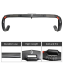 TOSEEK Full Carbon Handlebar 31.8mm Lightweight Aerodynamic Road Handlebar with Customizable Lengths