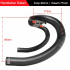 TOSEEK Full Carbon Handlebar 31.8mm Lightweight Aerodynamic Road Handlebar with Customizable Lengths