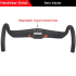 TOSEEK Full Carbon Handlebar 31.8mm Lightweight Aerodynamic Road Handlebar with Customizable Lengths