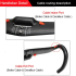 TOSEEK Full Carbon Handlebar 31.8mm Lightweight Aerodynamic Road Handlebar with Customizable Lengths
