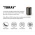 TOSEEK TR5500 Road Bike Handlebar Lightweight Full Carbon Fiber Stem Aerodynamic Design Matte Black Finish