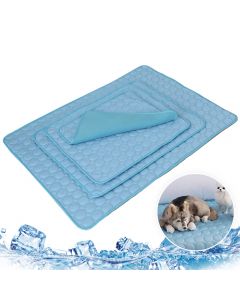 Pet Soft Summer Cooling Mats Blanket Pet Dog Self Cooling Mat Pad Summer Car Seat Ice Silk Mat Pet Cooling Non Sticking Blanket