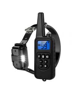 800m Electric Dog Training Collar Pet Remote Control Waterproof Rechargeable with LCD Display for All Size Shock Vibration Sound