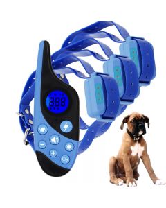 2021 New 500m Electric Dog Training Collar Pet Remote Control Waterproof Rechargeable with LCD Display for All Size Shock Vibration Sound
