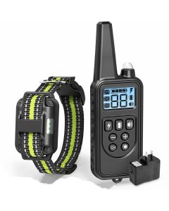 2019 NEW 800m Electric Dog Training Collar Pet Remote Control Waterproof Rechargeable with LCD Display for All Size Bark-stop Collars