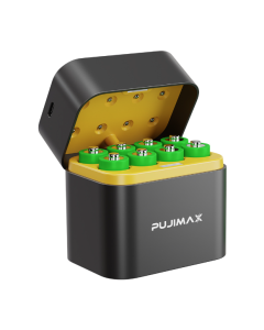 8-slot smart flip top charging compartment type-c port AA lithium battery 3400mWh battery charger