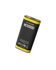 NITECORE NC10000 10000mAh Power Bank & Flashlight QC USB 4 Port 36Wh high Portable Charging PowerBank