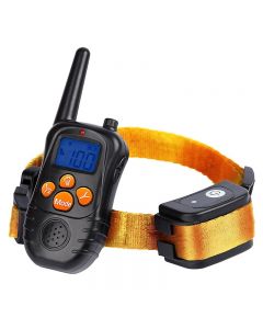 New 300M Remote Electronic Dog Training Collars With LCD Blue Screen Display Rechargeable 100 Levels Pet Electronic Dog Collars