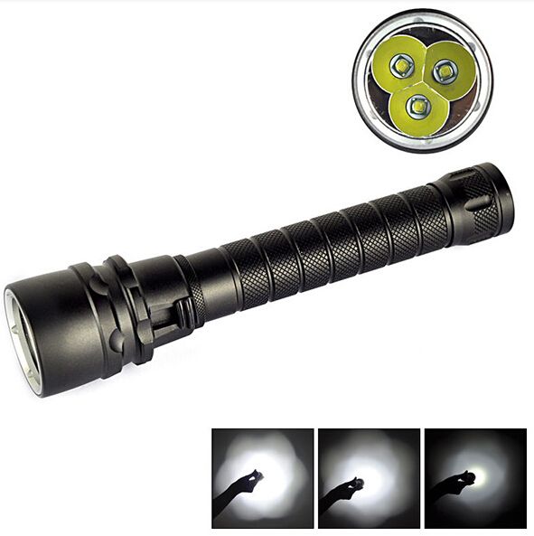 CREE 2000LM XM-L T6 LED Scuba Diving Flashlight Torch Underwater 60M Waterproof CREE 2000LM XM-L T6 LED Scuba Diving Flashlight Torch Underwater 60M Waterproof