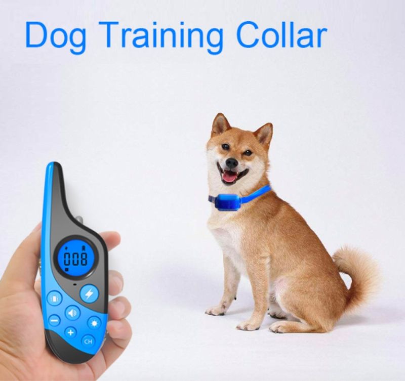 2021 Electric Dog Training Collar with 500m Remote Control Waterproof Rechargeable LCD Display Obedience