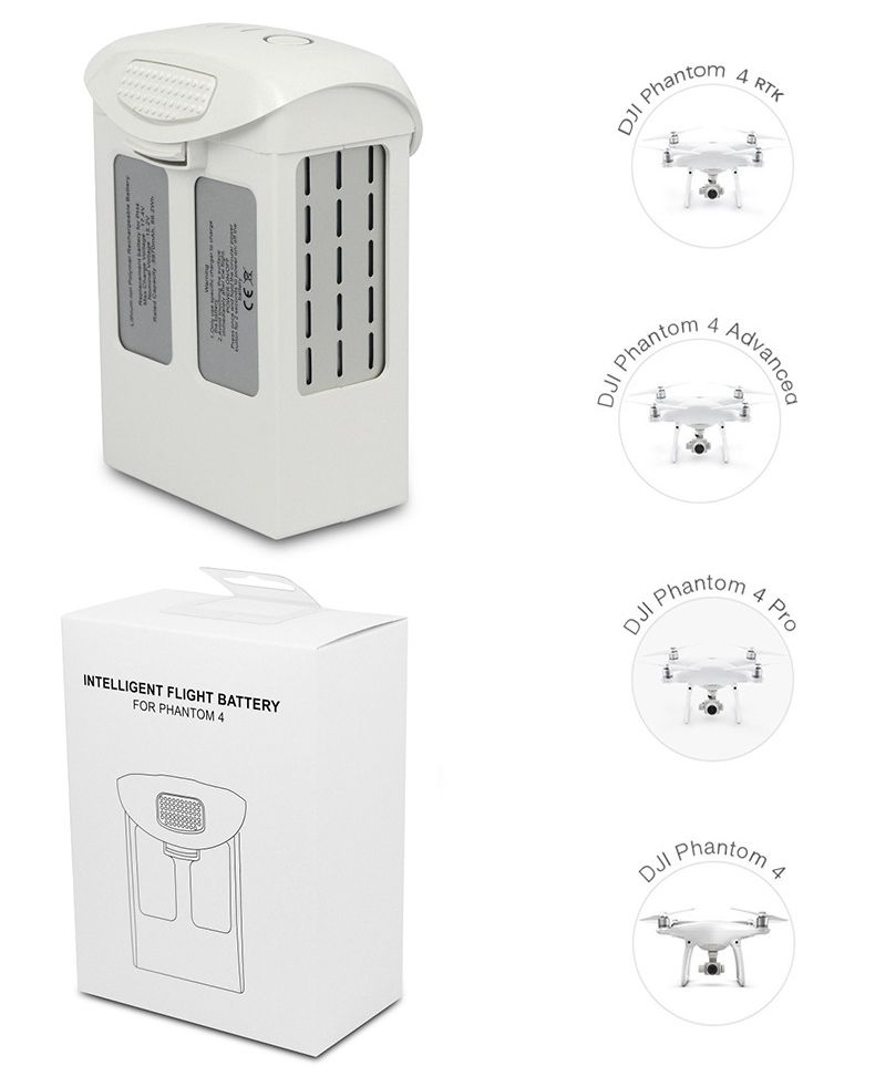 DJI Phantom 4 Series 15.2V 5870mAh Li-Po Battery High Capacity Lightweight Quick Charging for FPV Quadcopter
