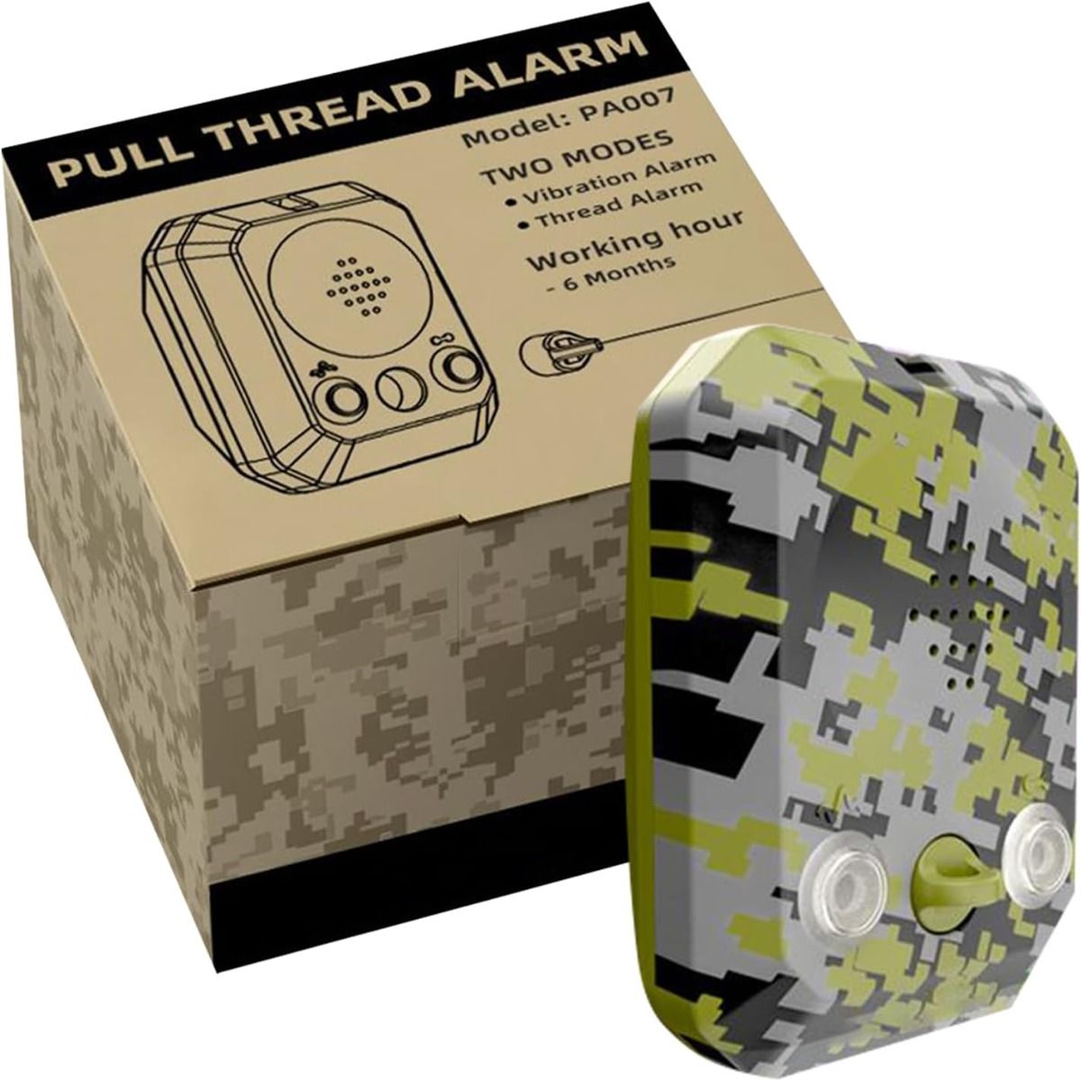 120dB Perimeter Alarm - Waterproof Outdoor Trip Security Siren, Camping Survival Safety Device, Wilderness Protection Gadget, emergencys Alert | Travel Trip Alarm for Hunting Property Night Defense