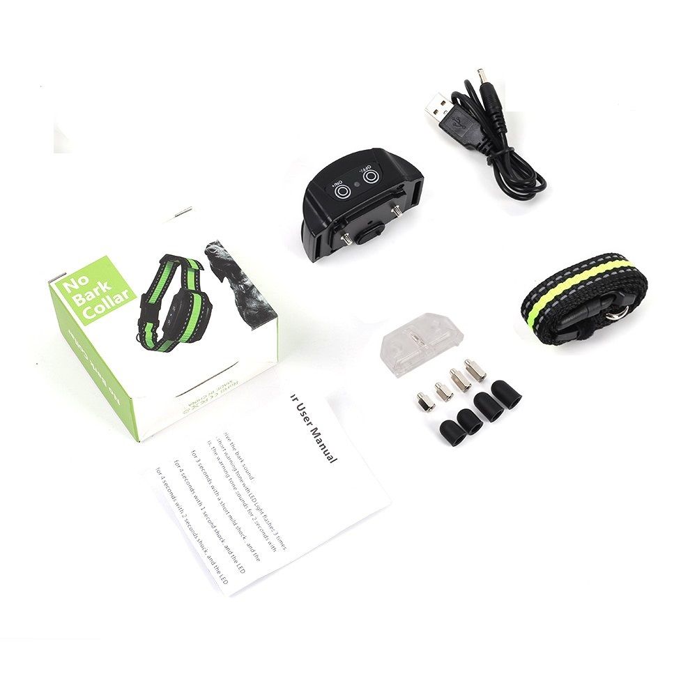 Intelligent Pet Dog Anti Barking Device USB Electric Ultrasonic Collar Humane Training Tool for Peaceful Home