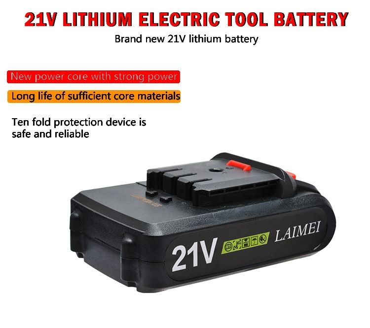 21V Lithium Battery for Electric Drill Cordless Screwdriver Versatile Li-ion for DIY Fast Charging Reliable