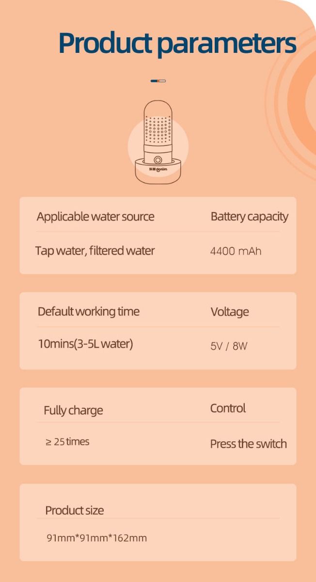 Donlim Disinfectant Vegetables Dishwasher Machine Food Safety Device for Health-Conscious Meal Preparation