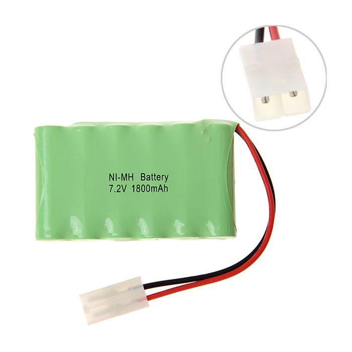 Ni-MH 6 AA 7.2V 1800mAh Rechargeable Battery