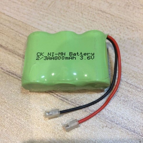 Ni-MH 2/3 AA 3.6V 800mAh Rechargeable Battery