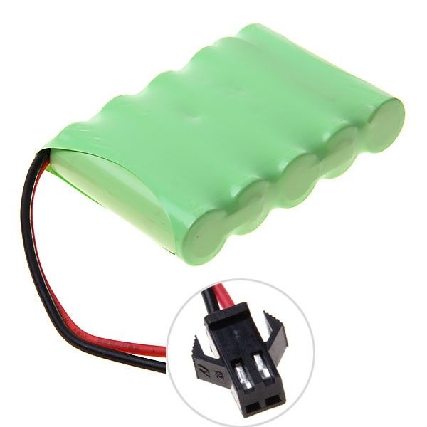 Ni-MH AA 1800mAh 6V Big SM Plug Battery Pack