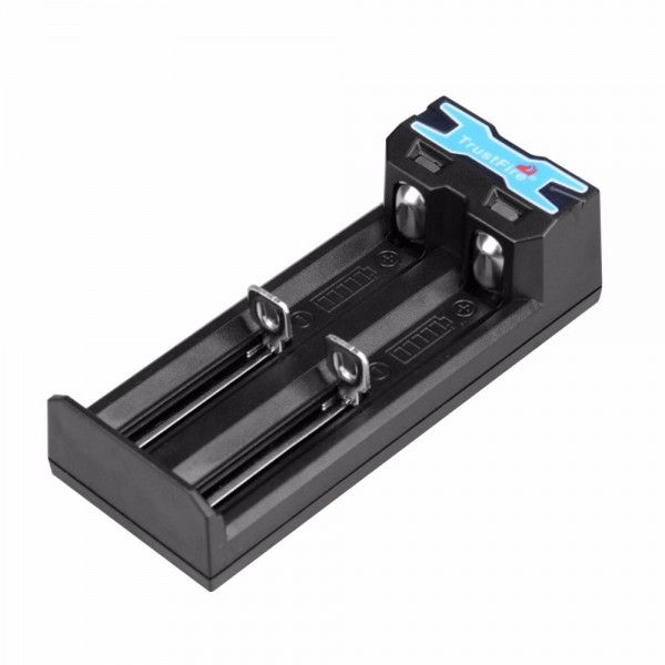 TrustFire TR-016 Micro USB Battery Charger Compact Dual Slot Charger with Smart Identification and Safety Features
