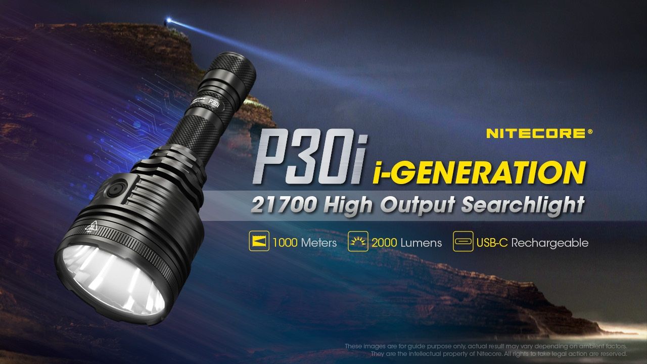 Explore the Nitecore P30i Tactical Flashlight XHP35 HI LED 2000 Lumens with 1000 Meter Beam Rugged Outdoor Lighting