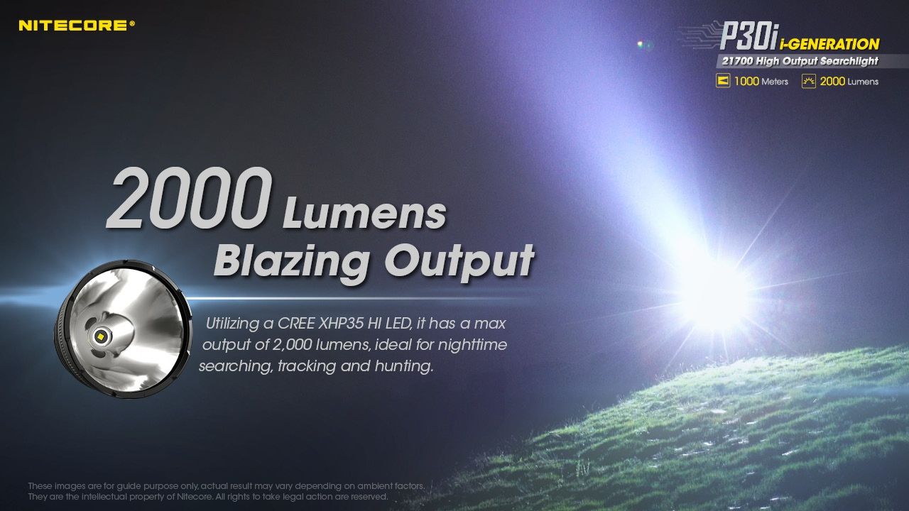 Explore the Nitecore P30i Tactical Flashlight XHP35 HI LED 2000 Lumens with 1000 Meter Beam Rugged Outdoor Lighting
