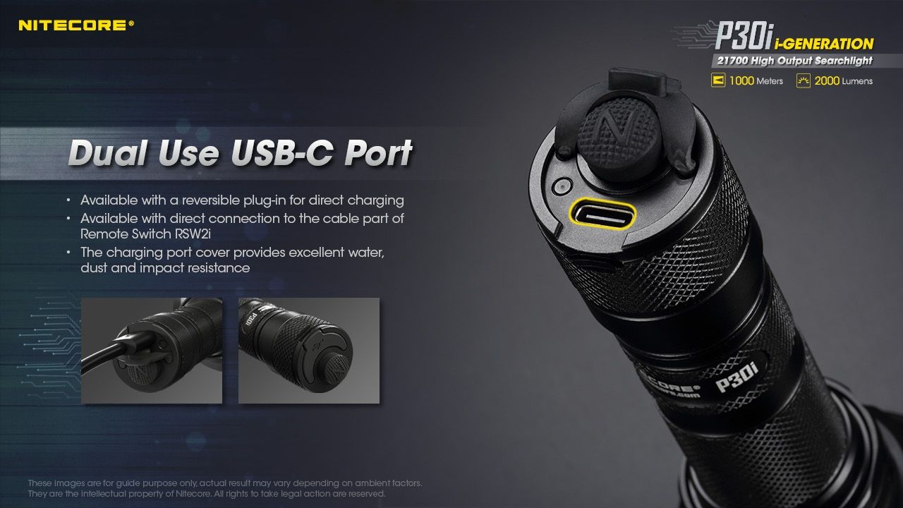 Explore the Nitecore P30i Tactical Flashlight XHP35 HI LED 2000 Lumens with 1000 Meter Beam Rugged Outdoor Lighting