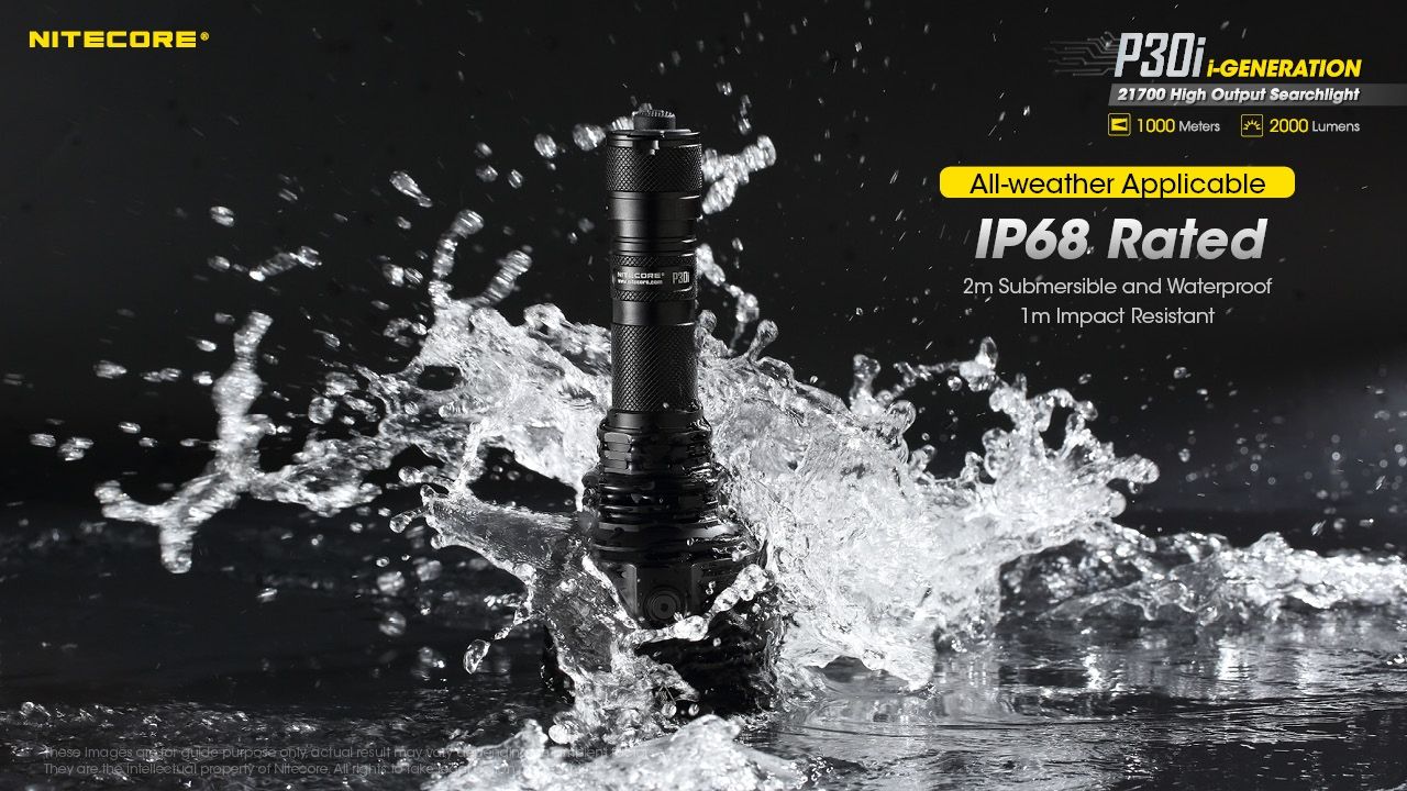 Explore the Nitecore P30i Tactical Flashlight XHP35 HI LED 2000 Lumens with 1000 Meter Beam Rugged Outdoor Lighting