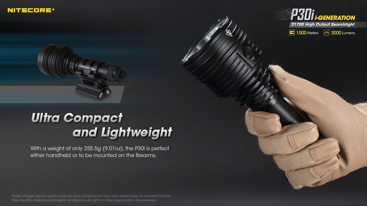 Explore the Nitecore P30i Tactical Flashlight XHP35 HI LED 2000 Lumens with 1000 Meter Beam Rugged Outdoor Lighting