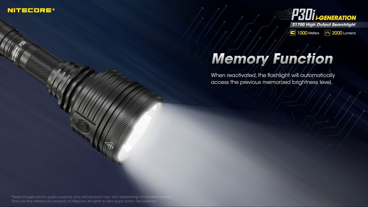Explore the Nitecore P30i Tactical Flashlight XHP35 HI LED 2000 Lumens with 1000 Meter Beam Rugged Outdoor Lighting