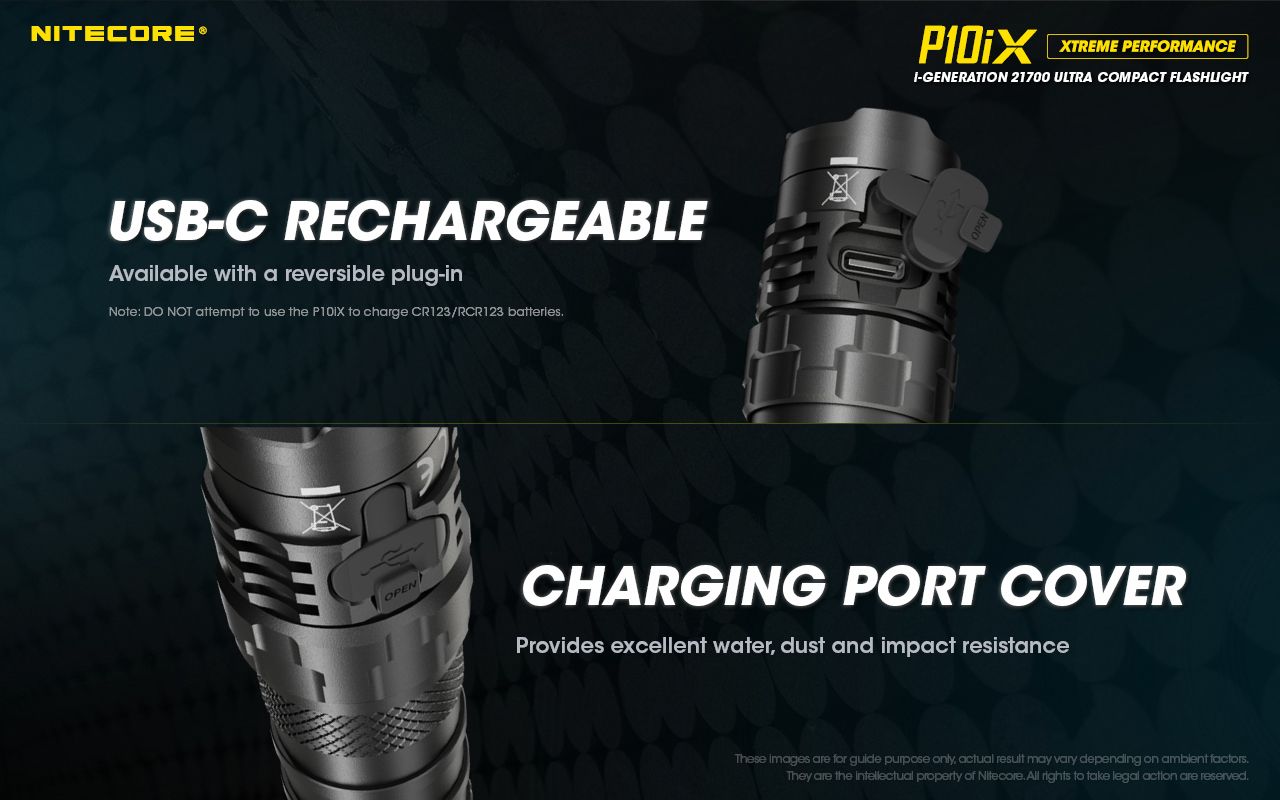 Nitecore P10iX 4000 Lumens Powerful Tactical Flashlight 4 x XP-L2 V6 LED 158m Beam Long Runtime Durability