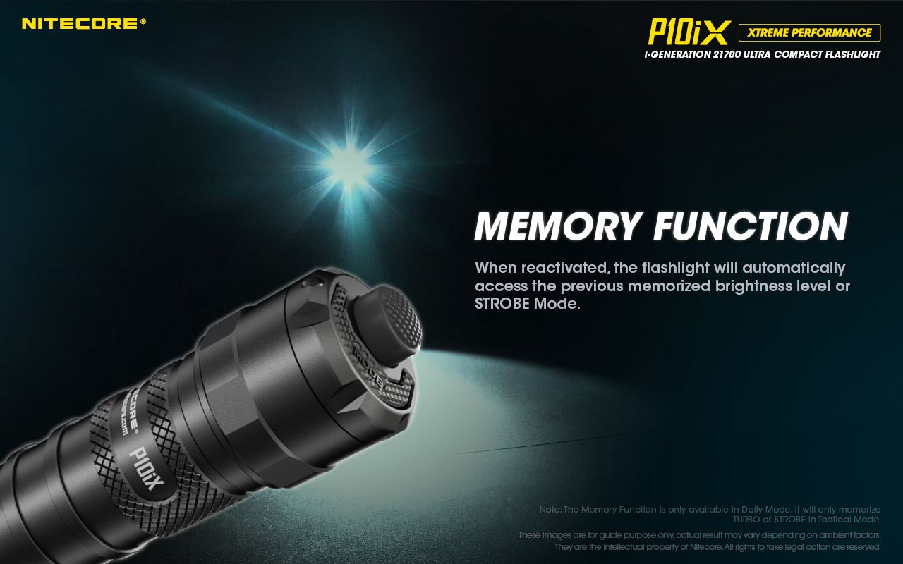 Nitecore P10iX 4000 Lumens Powerful Tactical Flashlight 4 x XP-L2 V6 LED 158m Beam Long Runtime Durability