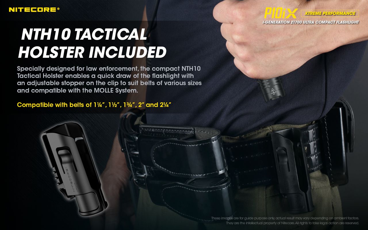 Nitecore P10iX 4000 Lumens Powerful Tactical Flashlight 4 x XP-L2 V6 LED 158m Beam Long Runtime Durability