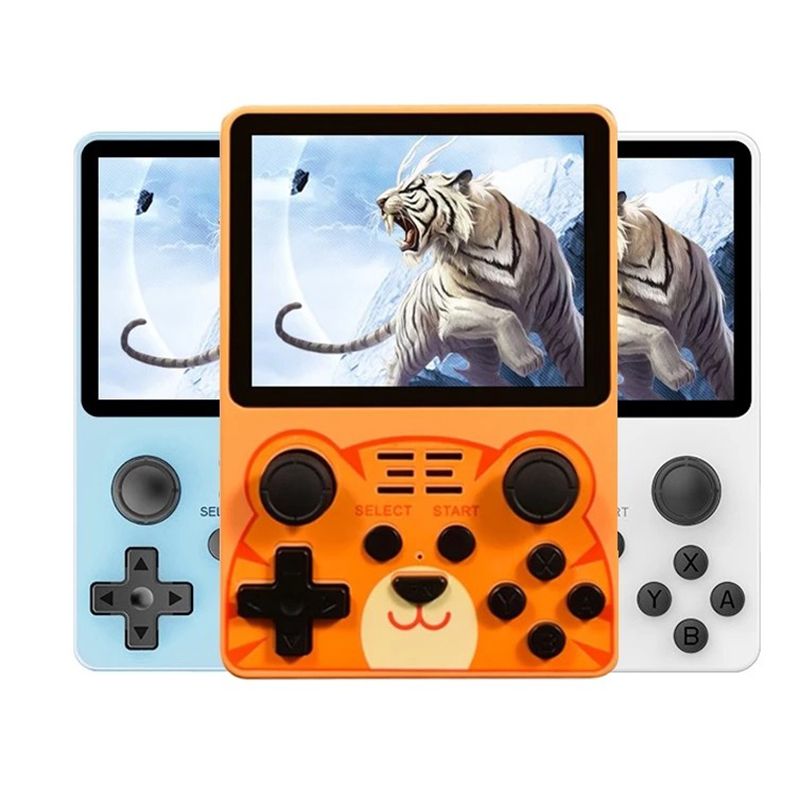 POWKIDDY RGB20S Handheld Console 3.5 Inch HD Display Retro Gaming Device for Kids Retro Enthusiasts Gifts