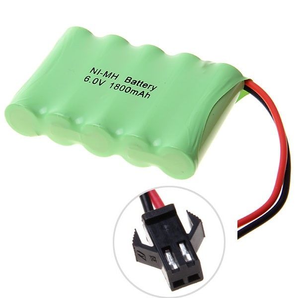 Ni-MH AA 1800mAh 6V Big SM Plug Battery Pack