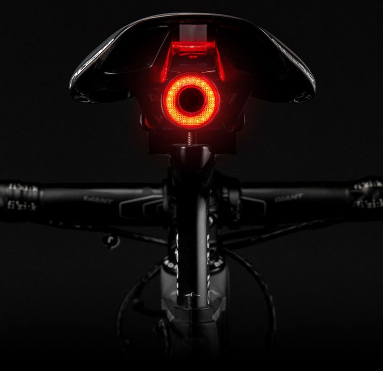 ROCKBROS Q5 Bicycle Smart Light Auto Brake Sensing LED Taillight IPX6 Waterproof Cycling Safety Equipment
