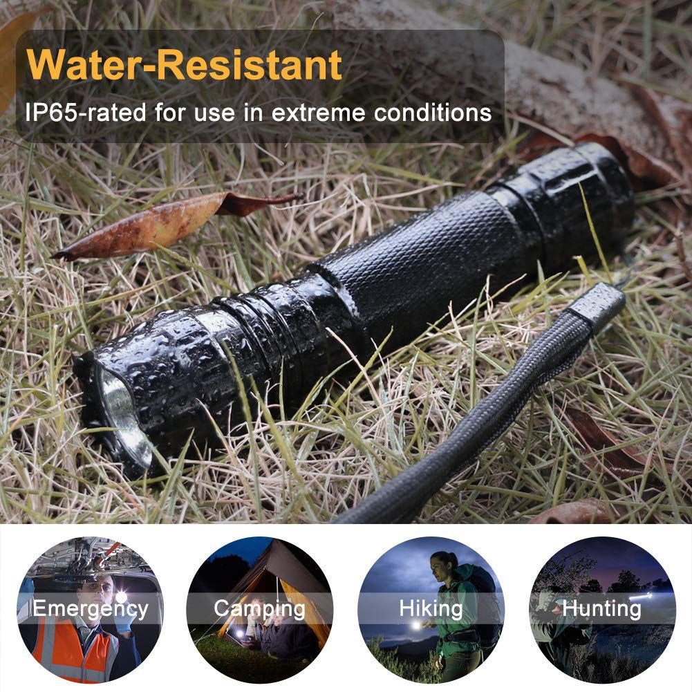 UltraFire 501B 1300 Lumens 5 Modes Rechargeable Outdoor LED Flashlight set