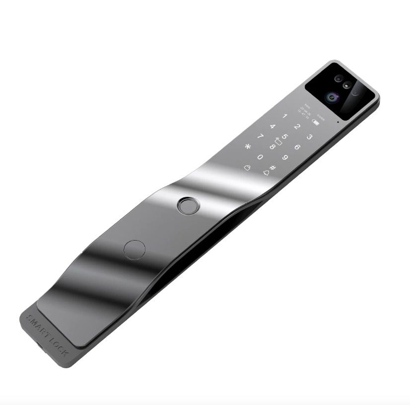 Tuya Wifi 3D Face Recognition Smart Door Lock with Built-In Camera for Advanced Home Security Convenience