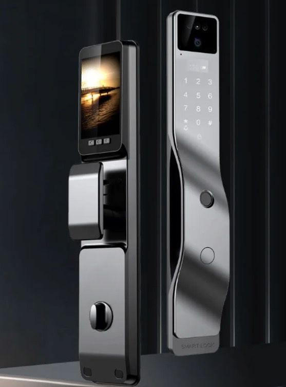 Tuya Wifi 3D Face Recognition Smart Door Lock with Built-In Camera for Advanced Home Security Convenience