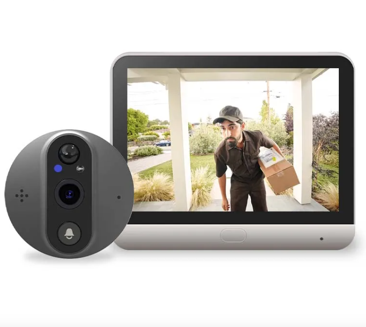 Tuya Smart 1080P WiFi Peephole Camera with Real-Time Motion Detection 120-Degree View for Home Security