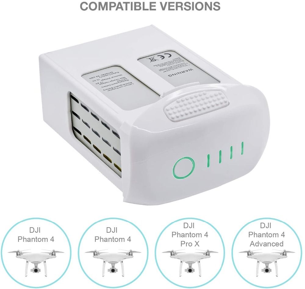 DJI Phantom 4 Series 15.2V 5870mAh Li-Po Battery High Capacity Lightweight Quick Charging for FPV Quadcopter