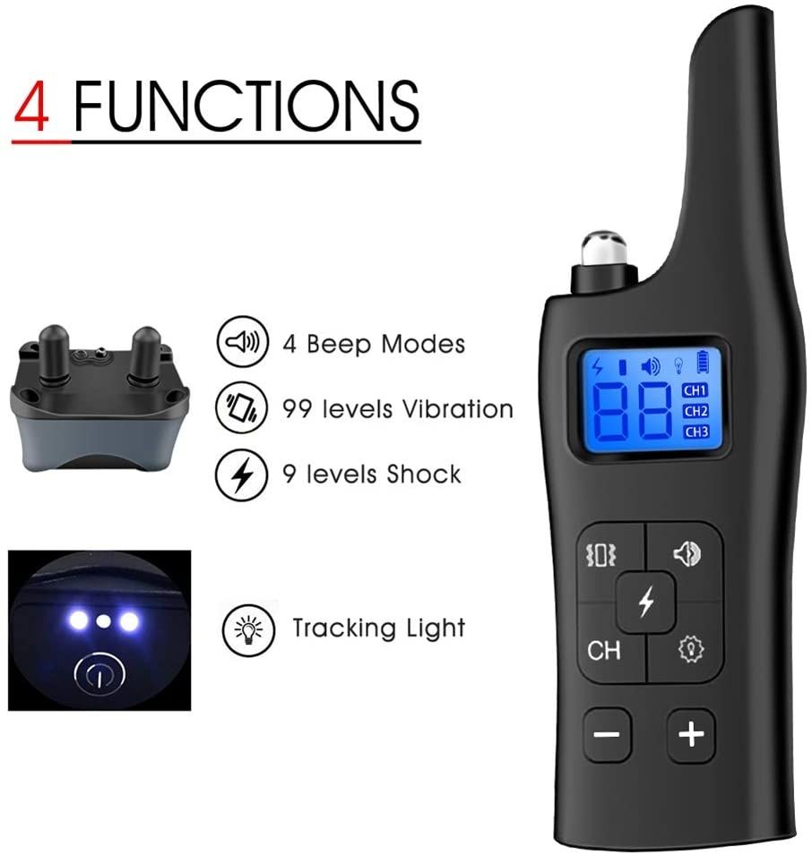 NEW 800m Electric Dog Training Collar with 3 Training Modes for Safe Pet Training Perfect for All Dog Sizes