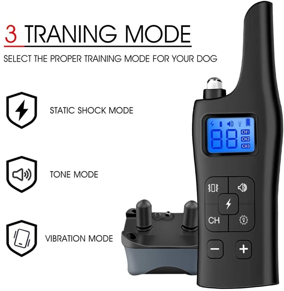 NEW 800m Electric Dog Training Collar with 3 Training Modes for Safe Pet Training Perfect for All Dog Sizes