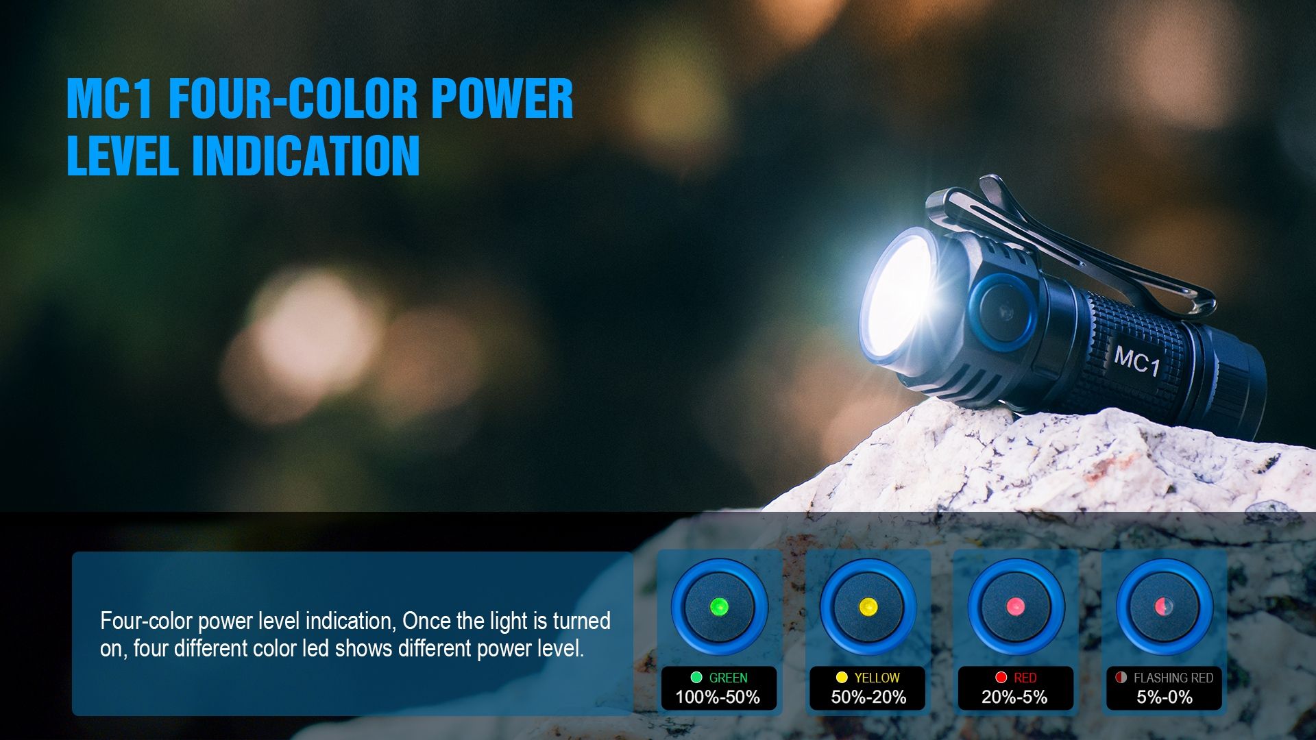 TrustFire MC1 Baton XP-L HI 1000 Lumens Rechargeable Mini EDC Flashlight with Magnetic Charging Ultra-Lightweight