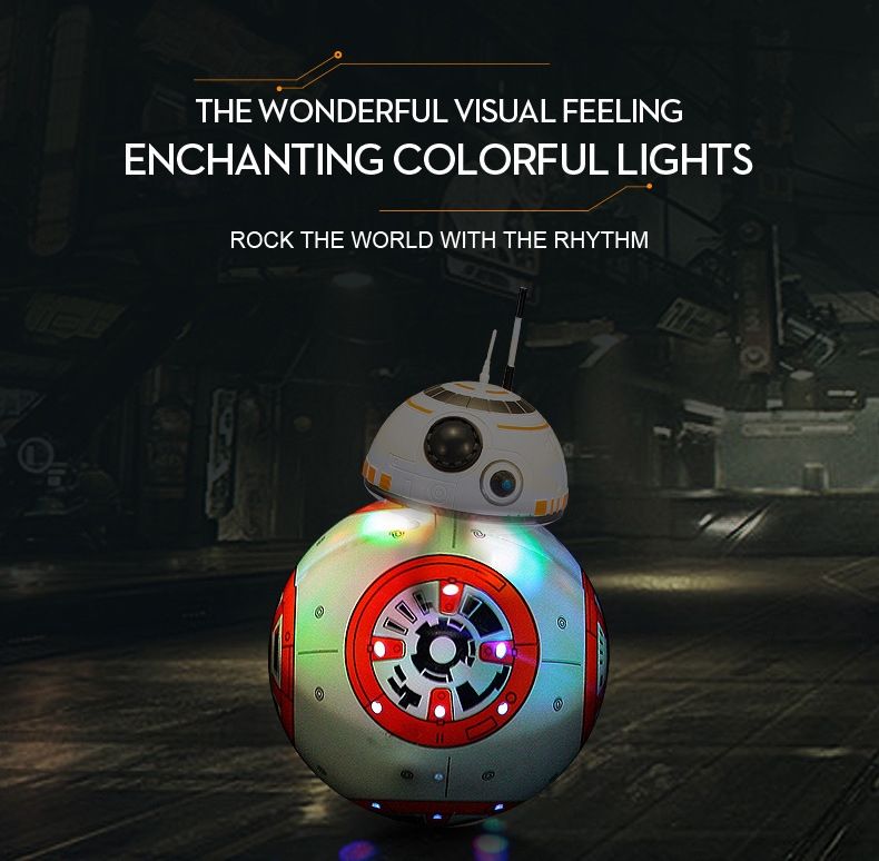 Star Wars BB-8 Remote Control Robot 20.5cm Intelligent RC Toy 360° Rotation Fun for Kids and Collectible