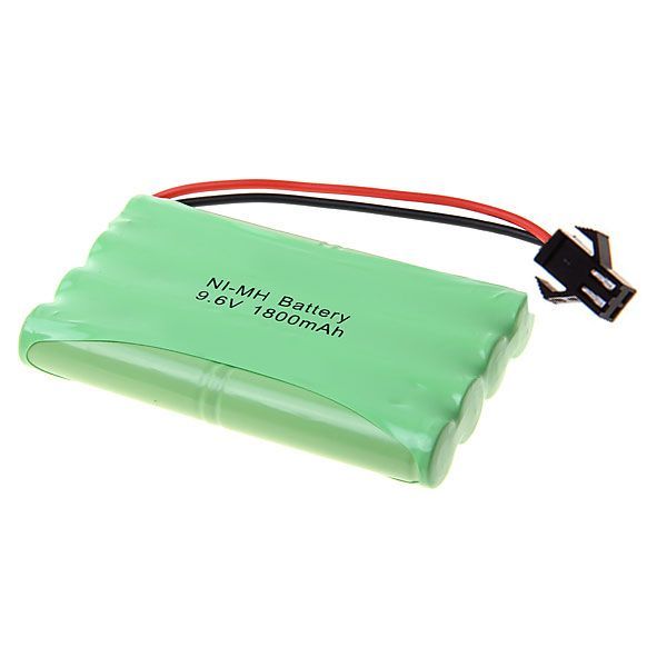 Eco-Friendly 9.6V AA 1800mAh Ni-MH SM Plug Battery High Capacity Long-Lasting Power for RC Vehicles
