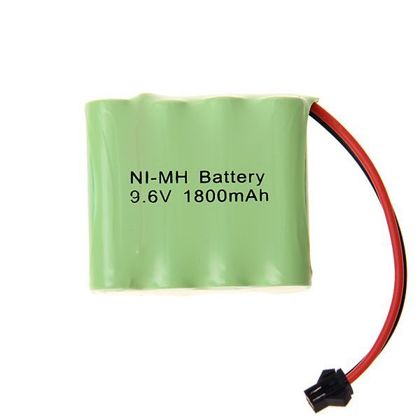 9.6V AA 1800mAh Ni-MH SM Plug Rechargeable Battery Eco-Friendly High Performance for Model Airplanes